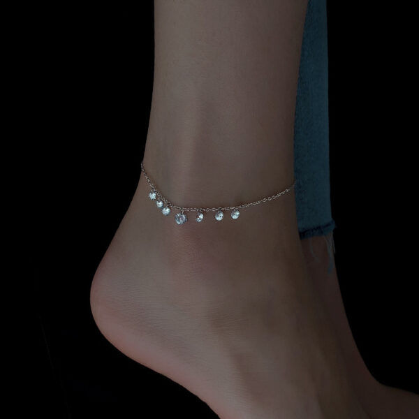 Fashion new shiny seven diamonds anklet 1
